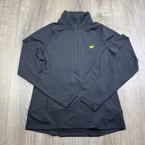 Magnolia Lane Tech Masters 1/4 Zip Jacket Performance Black Women's M Medium